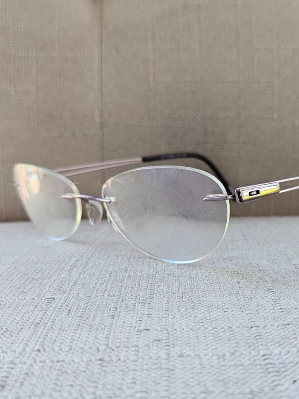 Vintage Silhouette Women Eyeglasses Frame Rim Less Glasses Eyewear Frame only